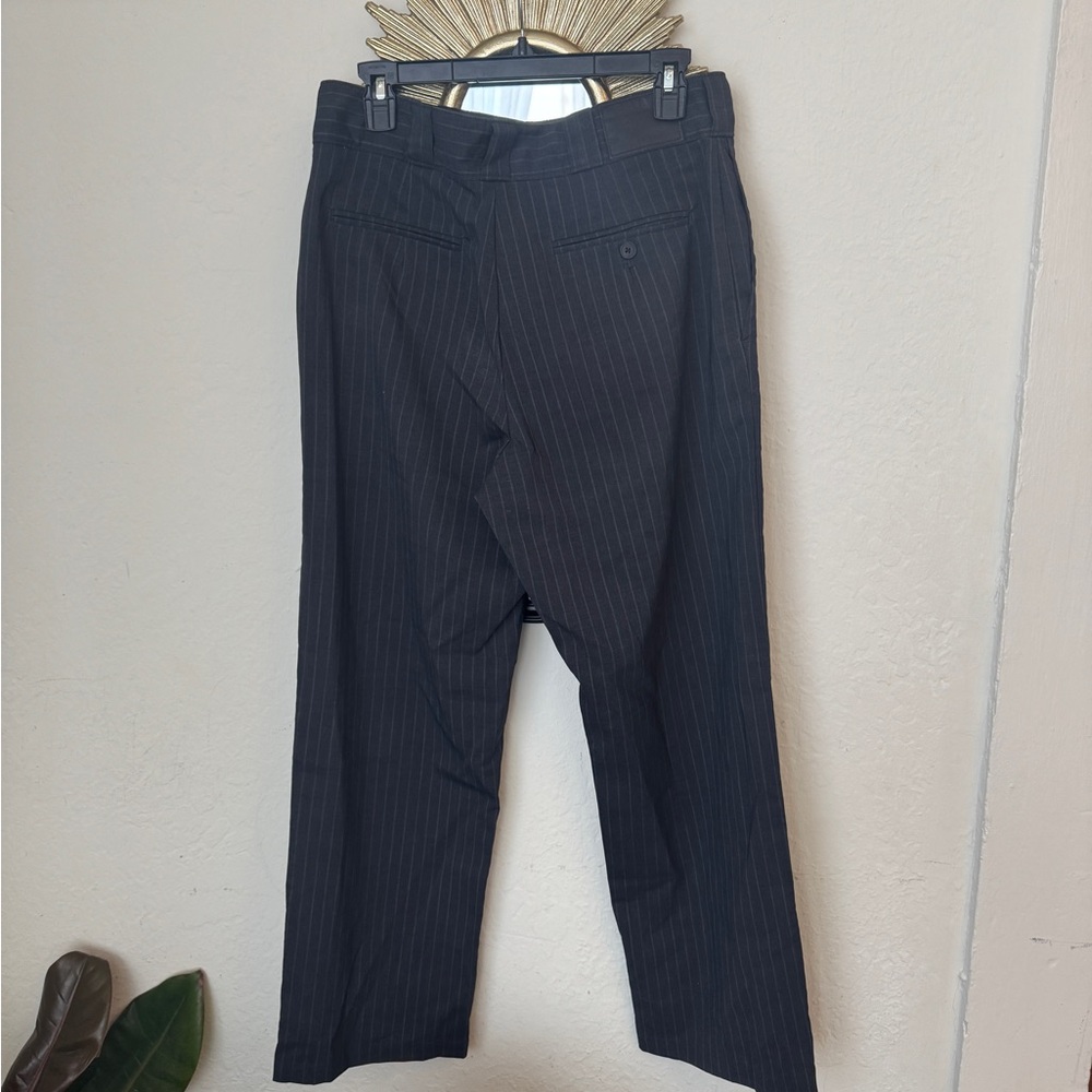 R13 Grey Pinstripe Stretch Wool Pants Size 29 - Picture 2 of 6